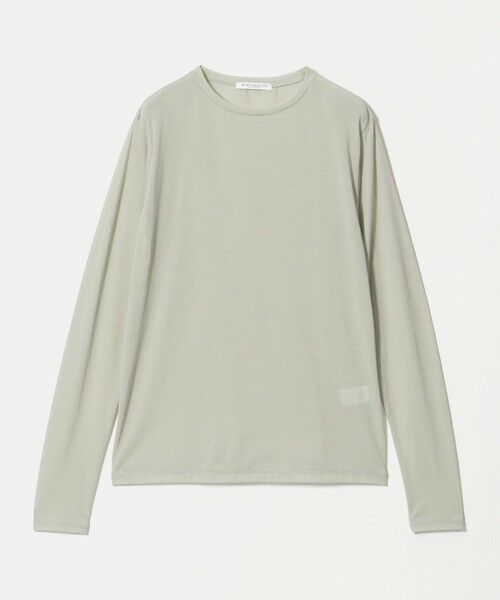 BEAUTY&YOUTH UNITED ARROWS / ビューティー&ユース ユナイテッドアローズ カットソー | コットンナイロン天竺 シアー クルーネック Tシャツ(LIME)