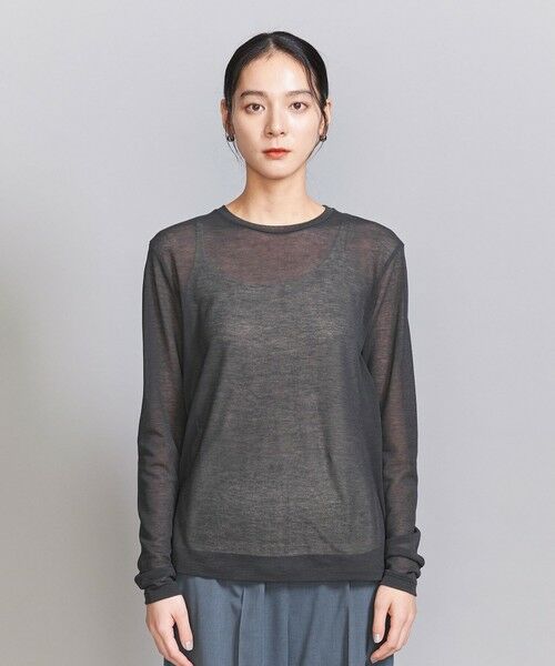 BEAUTY&YOUTH UNITED ARROWS / ビューティー&ユース ユナイテッドアローズ カットソー | カノコシアー ロングスリーブ Tシャツ | 詳細10