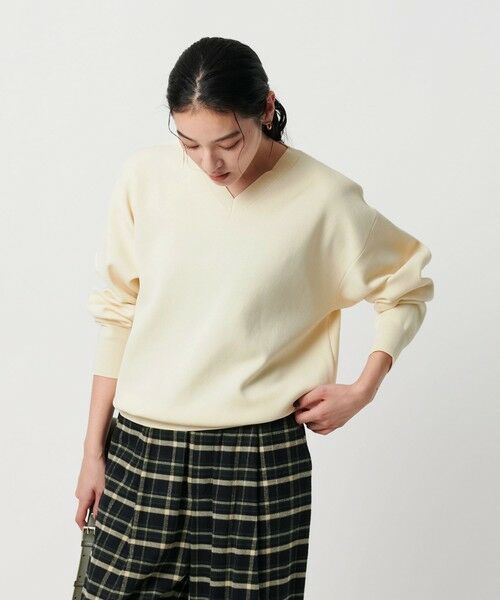 BEAUTY&YOUTH UNITED ARROWS / ビューティー&ユース ユナイテッドアローズ ニット・セーター | コットンナイロン Vネック プルオーバー -ウォッシャブル- | 詳細1