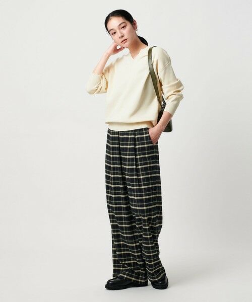 BEAUTY&YOUTH UNITED ARROWS / ビューティー&ユース ユナイテッドアローズ ニット・セーター | コットンナイロン Vネック プルオーバー -ウォッシャブル- | 詳細3