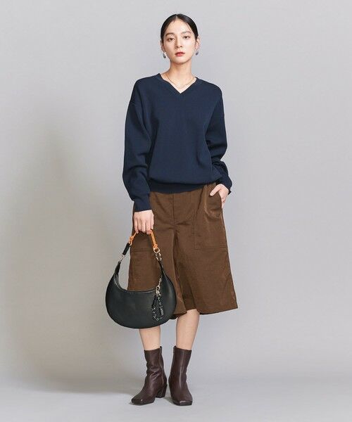 BEAUTY&YOUTH UNITED ARROWS / ビューティー&ユース ユナイテッドアローズ ニット・セーター | コットンナイロン Vネック プルオーバー -ウォッシャブル- | 詳細26