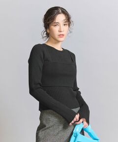 【WEB限定】ビスチェ＆リブニットプルオーバー -3WAY/ウォッシャブル-