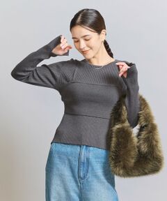 【WEB限定】ビスチェ＆リブニットプルオーバー -3WAY/ウォッシャブル-