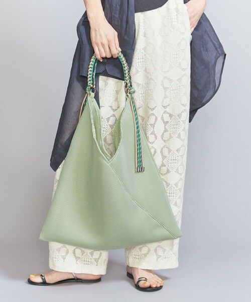 BEAUTY & YOUTH UNITED ARROWS/ビューティー&ユース ユナイテッドアローズ <LE VERNIS>パラコード メッシュ トートバッグ LIME FREE BEAUTY & YOUTH UNITED ARROWS/ビューティー&ユース ユナイテッドアローズ <LE VERNIS>パラコード メッシュ トートバッグ LIME FREE