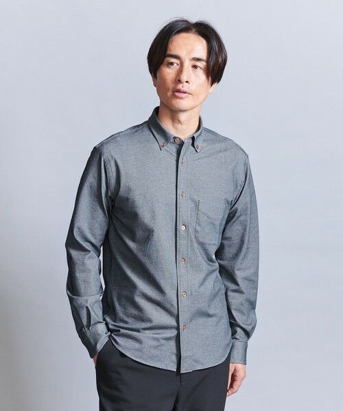 BEAUTY & YOUTH UNITED ARROWS/ビューティー&ユース ユナイテッドアローズ クイック シャンブレー ボタンダウン シャツ ‐ストレッチ 吸水速乾 ‐ COBALT M BEAUTY & YOUTH UNITED ARROWS/ビューティー&ユース ユナイテッドアローズ クイック シャンブレー ボタンダウン シャツ ‐ストレッチ 吸水速乾 ‐ COBALT M