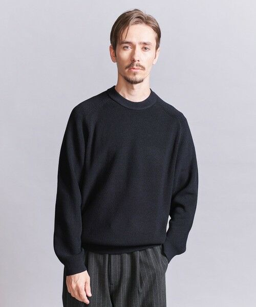 BEAUTY & YOUTH UNITED ARROWS/ビューティー&ユース ユナイテッドアローズ デオドラント ジャケットネック ニット - 抗菌・防臭 ウォッシャブル - BLACK S BEAUTY & YOUTH UNITED ARROWS/ビューティー&ユース ユナイテッドアローズ デオドラント ジャケットネック ニット - 抗菌・防臭 ウォッシャブル - BLACK S