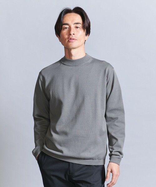 BEAUTY & YOUTH UNITED ARROWS/ビューティー&ユース ユナイテッドアローズ デオドラント ジャケットネック ニット - 抗菌・防臭 ウォッシャブル - MD. GRAY S BEAUTY & YOUTH UNITED ARROWS/ビューティー&ユース ユナイテッドアローズ デオドラント ジャケットネック ニット - 抗菌・防臭 ウォッシャブル - MD. GRAY S