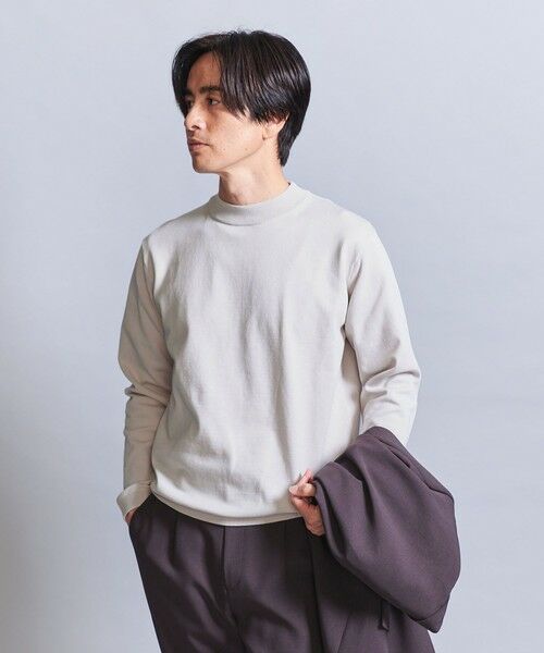 BEAUTY & YOUTH UNITED ARROWS/ビューティー&ユース ユナイテッドアローズ デオドラント ジャケットネック ニット - 抗菌・防臭 ウォッシャブル - NATURAL XL BEAUTY & YOUTH UNITED ARROWS/ビューティー&ユース ユナイテッドアローズ デオドラント ジャケットネック ニット - 抗菌・防臭 ウォッシャブル - NATURAL XL