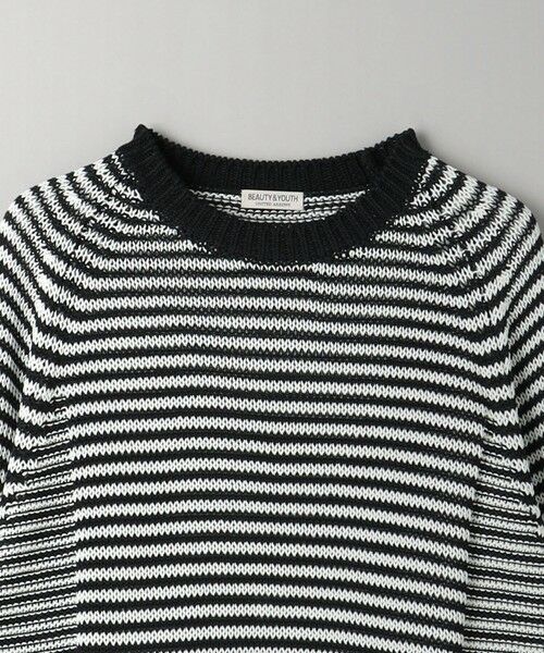 BEAUTY&YOUTH UNITED ARROWS / ビューティー&ユース ユナイテッドアローズ ニット・セーター | ギマコットン SWIT ボーダー クルーネック ニット ‐ウォッシャブル‐ | 詳細8