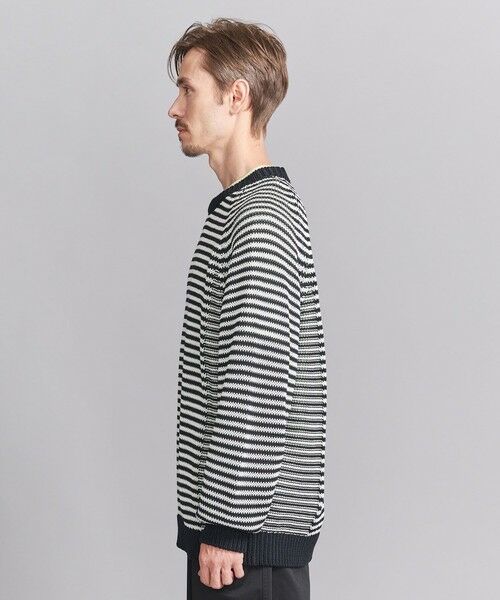BEAUTY&YOUTH UNITED ARROWS / ビューティー&ユース ユナイテッドアローズ ニット・セーター | ギマコットン SWIT ボーダー クルーネック ニット ‐ウォッシャブル‐ | 詳細4