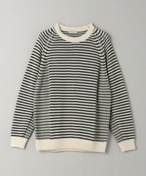 BEAUTY&YOUTH UNITED ARROWS / ビューティー&ユース ユナイテッドアローズ ニット・セーター | ギマコットン SWIT ボーダー クルーネック ニット ‐ウォッシャブル‐ | 詳細12