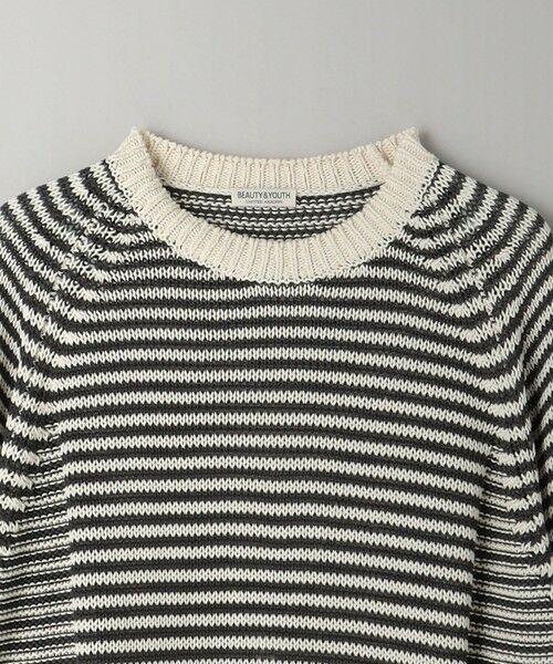 BEAUTY&YOUTH UNITED ARROWS / ビューティー&ユース ユナイテッドアローズ ニット・セーター | ギマコットン SWIT ボーダー クルーネック ニット ‐ウォッシャブル‐ | 詳細14
