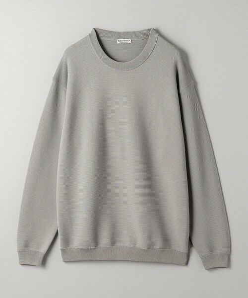 セール】 パール ステッチ フォルム クルーネック ニット