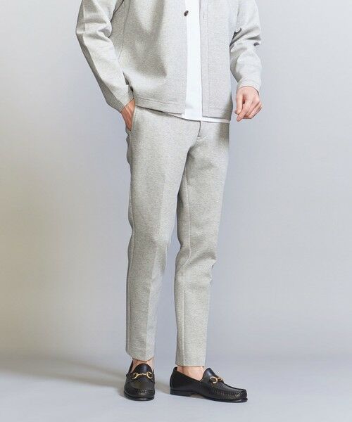 BEAUTY & YOUTH UNITED ARROWS/ビューティー&ユース ユナイテッドアローズ 【WEB限定 WARDROBE SMART】ダブルニット ノープリーツ スラックス パンツ/セットアップ対応 MD. GRAY XL BEAUTY & YOUTH UNITED ARROWS/ビューティー&ユース ユナイテッドアローズ 【WEB限定 WARDROBE SMART】ダブルニット ノープリーツ スラックス パンツ/セットアップ対応 MD. GRAY XL