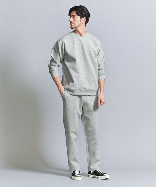 BEAUTY&YOUTH ダブルニット　リラックスパンツ WEB限定 WARDROBE SMART】ダブルニット リラックス イージー