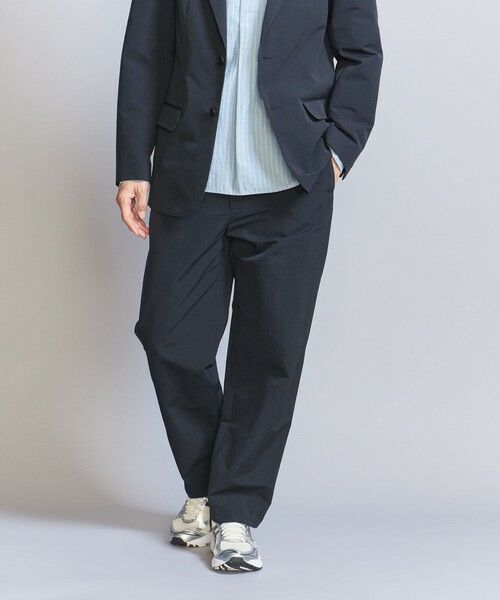 BEAUTY & YOUTH UNITED ARROWS/ビューティー&ユース ユナイテッドアローズ HI-LINE スパイバー 1プリーツ テーパード パンツ NAVY M BEAUTY & YOUTH UNITED ARROWS/ビューティー&ユース ユナイテッドアローズ HI-LINE スパイバー 1プリーツ テーパード パンツ NAVY M