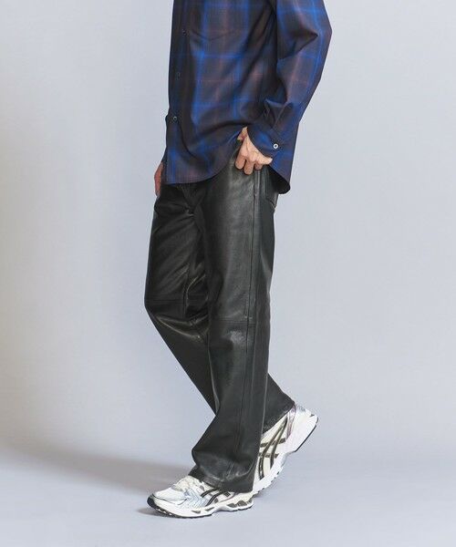 BEAUTY&YOUTH UNITED ARROWS / ビューティー&ユース ユナイテッドアローズ その他パンツ | カウレザー 5ポケット パンツ NO.5 | 詳細1