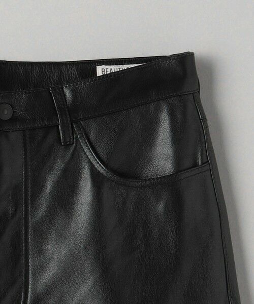 BEAUTY&YOUTH UNITED ARROWS / ビューティー&ユース ユナイテッドアローズ その他パンツ | カウレザー 5ポケット パンツ NO.5 | 詳細10