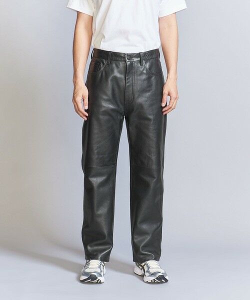 BEAUTY&YOUTH UNITED ARROWS / ビューティー&ユース ユナイテッドアローズ その他パンツ | カウレザー 5ポケット パンツ NO.5 | 詳細5