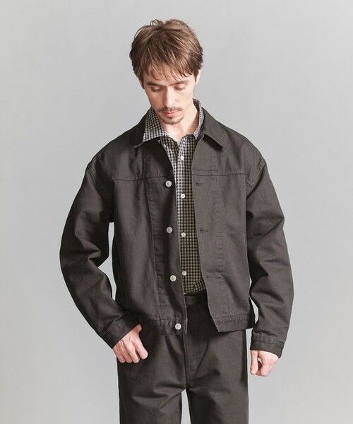 BEAUTY & YOUTH UNITED ARROWS/ビューティー&ユース ユナイテッドアローズ コットン ダック ショート ジャケット DK. BROWN S BEAUTY & YOUTH UNITED ARROWS/ビューティー&ユース ユナイテッドアローズ コットン ダック ショート ジャケット DK. BROWN S
