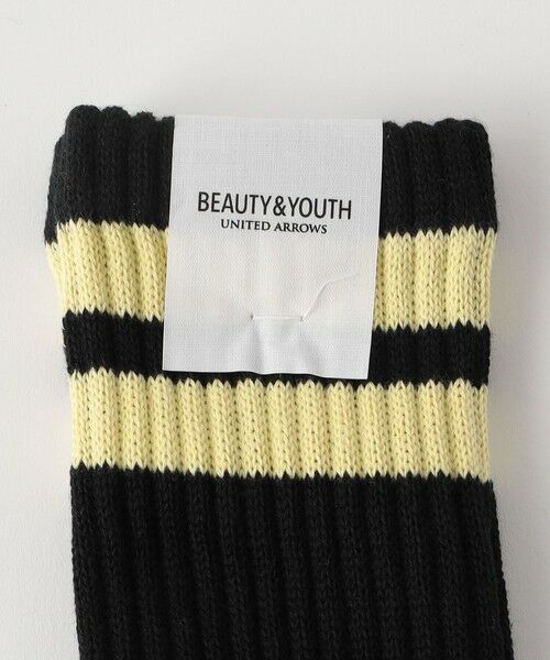 BEAUTY&YOUTH UNITED ARROWS / ビューティー&ユース ユナイテッドアローズ ソックス | 2ライン ソフト パイル クルー ソックス | 詳細5