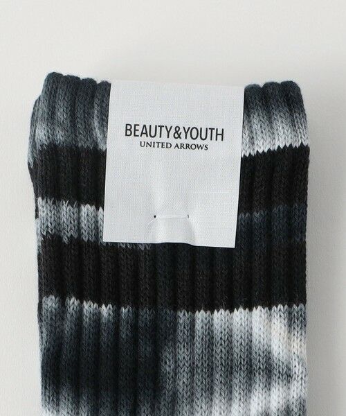 BEAUTY&YOUTH UNITED ARROWS / ビューティー&ユース ユナイテッドアローズ ソックス | 2ライン ソフト パイル クルー ソックス | 詳細8