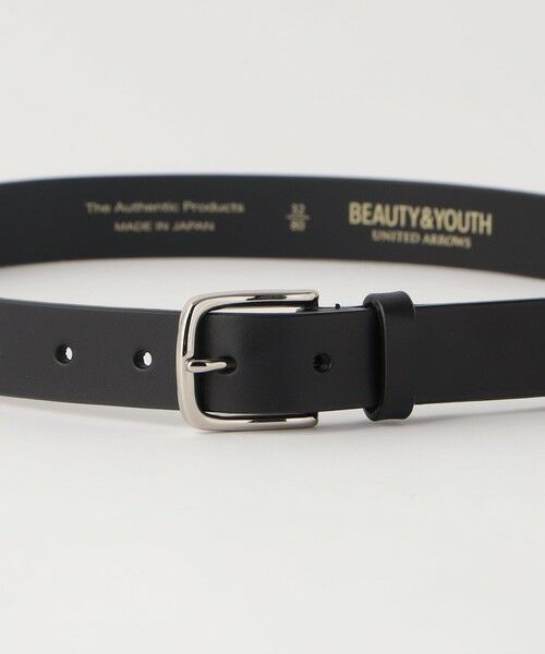 BEAUTY&YOUTH UNITED ARROWS / ビューティー&ユース ユナイテッドアローズ ベルト・サスペンダー | ベーシック レザー ベルト 28mm -Made in Japan- | 詳細1