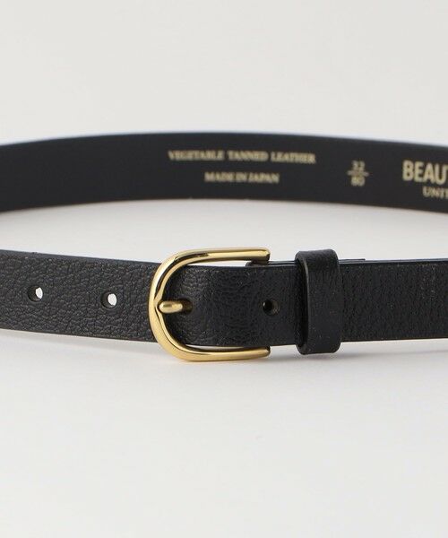 BEAUTY&YOUTH UNITED ARROWS / ビューティー&ユース ユナイテッドアローズ ベルト・サスペンダー | オーバル ベルト 25ｍｍ  -Made in Japan- | 詳細4