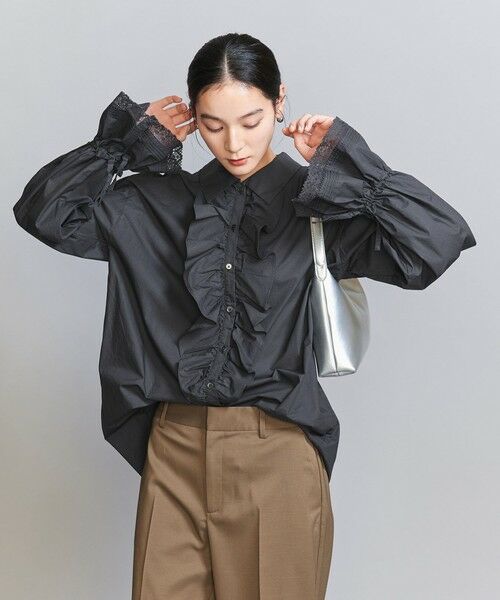 【美品】ユナイテッドアローズdahl'ia レース　スリーブシャツ 1600025S0287_x1_a004.jpg