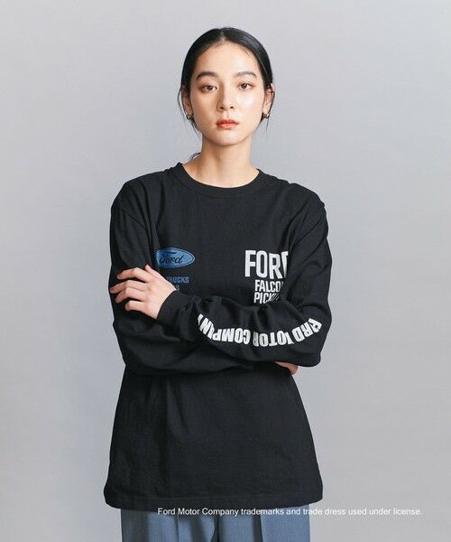 BEAUTY & YOUTH UNITED ARROWS/ビューティー&ユース ユナイテッドアローズ 【別注】<GOOD ROCK SPEED>FORD ロングスリーブ Tシャツ BLACK FREE BEAUTY & YOUTH UNITED ARROWS/ビューティー&ユース ユナイテッドアローズ 【別注】<GOOD ROCK SPEED>FORD ロングスリーブ Tシャツ BLACK FREE