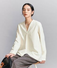 BEAUTY&YOUTH UNITED ARROWS / ビューティー&ユース ユナイテッドアローズ カットソー | 【WEB限定 Wardrobe DAILY MINIMAL】ペプラム Vネックプルオーバーカットソー