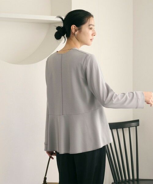 BEAUTY&YOUTH UNITED ARROWS / ビューティー&ユース ユナイテッドアローズ カットソー | 【WEB限定 Wardrobe DAILY MINIMAL】ペプラム Vネックプルオーバーカットソー | 詳細20