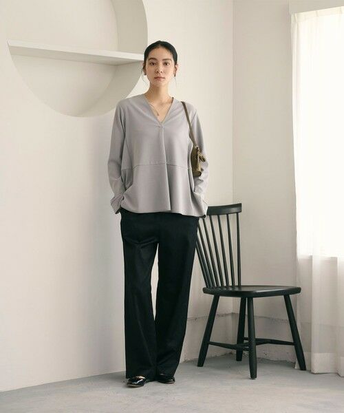 BEAUTY&YOUTH UNITED ARROWS / ビューティー&ユース ユナイテッドアローズ カットソー | 【WEB限定 Wardrobe DAILY MINIMAL】ペプラム Vネックプルオーバーカットソー | 詳細17