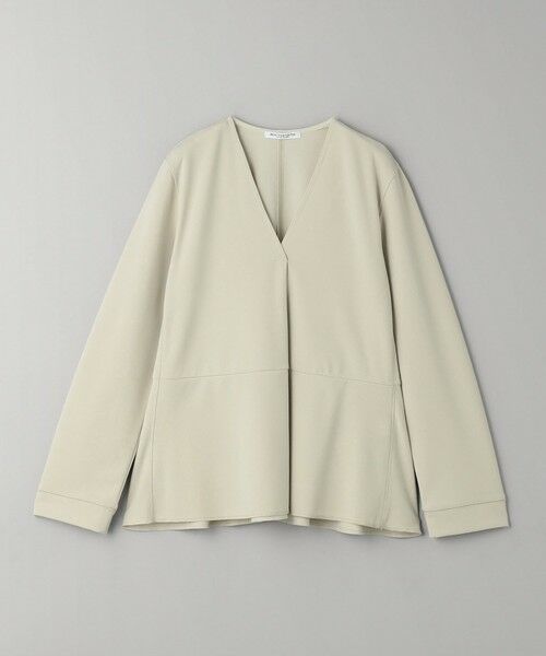 BEAUTY&YOUTH UNITED ARROWS / ビューティー&ユース ユナイテッドアローズ カットソー | 【WEB限定 Wardrobe DAILY MINIMAL】ペプラム Vネックプルオーバーカットソー | 詳細26