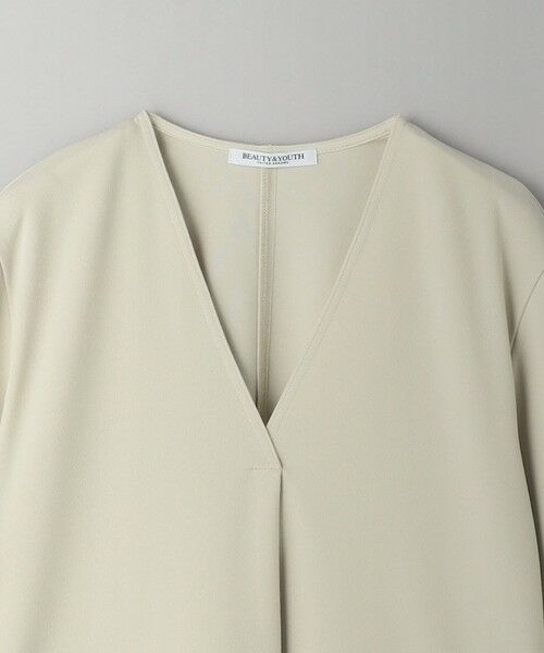 BEAUTY&YOUTH UNITED ARROWS / ビューティー&ユース ユナイテッドアローズ カットソー | 【WEB限定 Wardrobe DAILY MINIMAL】ペプラム Vネックプルオーバーカットソー | 詳細28