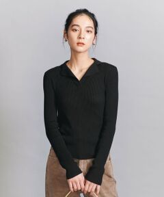 BEAUTY&YOUTH UNITED ARROWS / ビューティー&ユース ユナイテッドアローズ ニット・セーター | コットンリブ オープンカラーニット -ウォッシャブル-