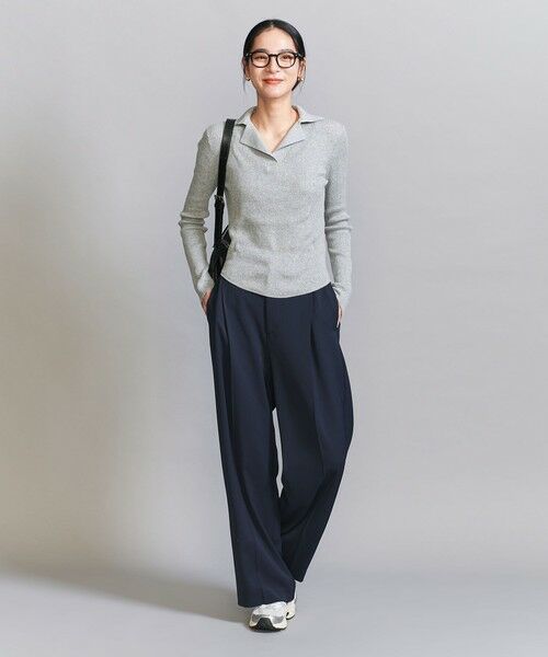 BEAUTY&YOUTH UNITED ARROWS / ビューティー&ユース ユナイテッドアローズ ニット・セーター | コットンリブ オープンカラーニット ウォッシャブル | 詳細6