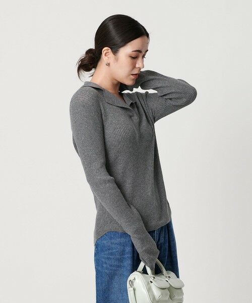 BEAUTY&YOUTH UNITED ARROWS / ビューティー&ユース ユナイテッドアローズ ニット・セーター | コットンリブ オープンカラーニット -ウォッシャブル- | 詳細13