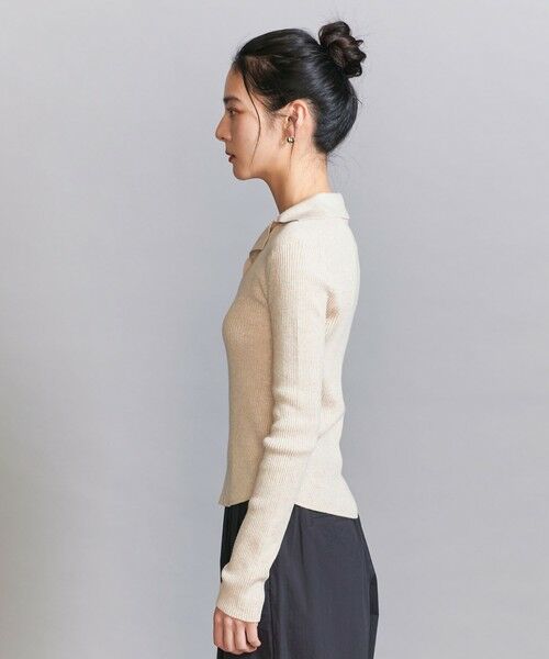 BEAUTY&YOUTH UNITED ARROWS / ビューティー&ユース ユナイテッドアローズ ニット・セーター | コットンリブ オープンカラーニット ウォッシャブル | 詳細23
