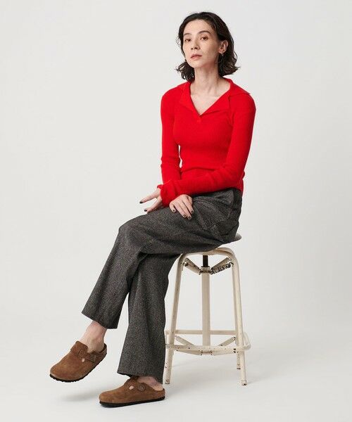 BEAUTY&YOUTH UNITED ARROWS / ビューティー&ユース ユナイテッドアローズ ニット・セーター | コットンリブ オープンカラーニット -ウォッシャブル- | 詳細25