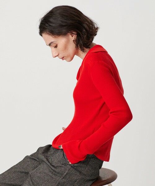 BEAUTY&YOUTH UNITED ARROWS / ビューティー&ユース ユナイテッドアローズ ニット・セーター | コットンリブ オープンカラーニット ウォッシャブル | 詳細24