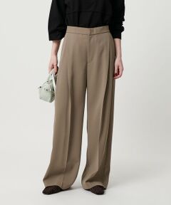 BEAUTY&YOUTH UNITED ARROWS / ビューティー&ユース ユナイテッドアローズ スラックス・ドレスパンツ | 【WEB限定 Wardrobe DAILY MINIMAL】ダブルクロス タックワイドストレートパンツ -ウォッシャブル-
