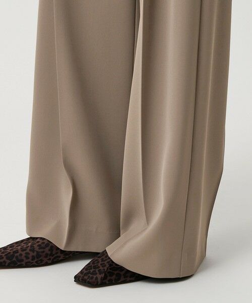 BEAUTY&YOUTH UNITED ARROWS / ビューティー&ユース ユナイテッドアローズ スラックス・ドレスパンツ | 【WEB限定 Wardrobe DAILY MINIMAL】ダブルクロス タックワイドストレートパンツ -ウォッシャブル- | 詳細21