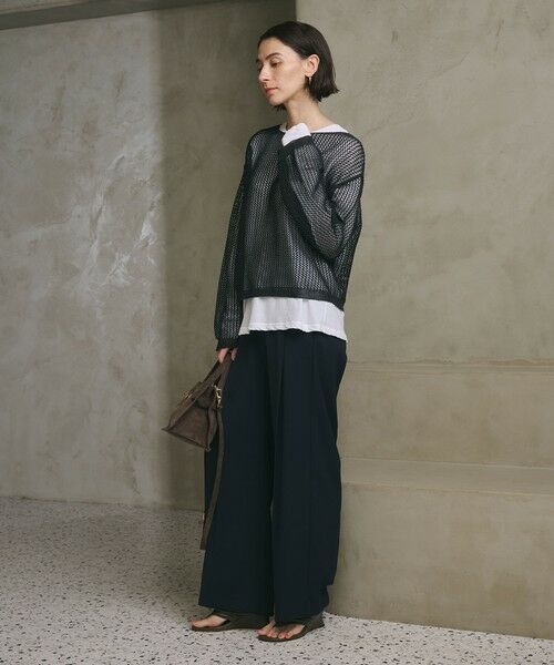 BEAUTY&YOUTH UNITED ARROWS / ビューティー&ユース ユナイテッドアローズ スラックス・ドレスパンツ | 【WEB限定 Wardrobe DAILY MINIMAL】ダブルクロス タックワイドストレートパンツ ウォッシャブル | 詳細28