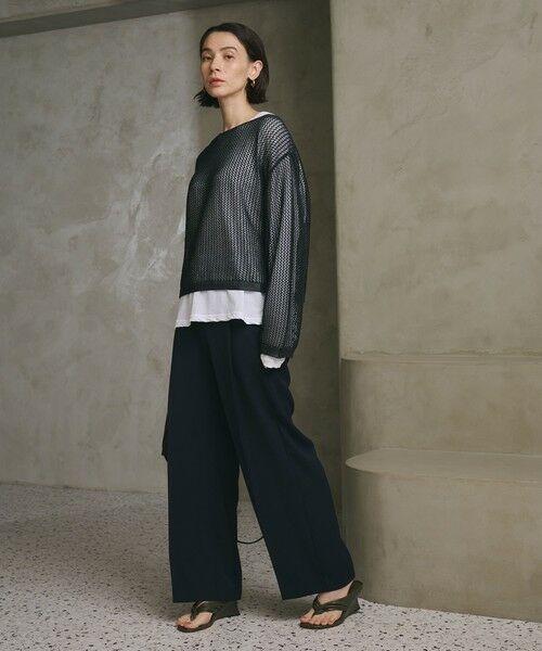 BEAUTY&YOUTH UNITED ARROWS / ビューティー&ユース ユナイテッドアローズ スラックス・ドレスパンツ | 【WEB限定 Wardrobe DAILY MINIMAL】ダブルクロス タックワイドストレートパンツ ウォッシャブル | 詳細29