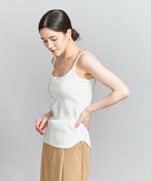 BEAUTY & YOUTH UNITED ARROWS/ビューティー&ユース ユナイテッドアローズ コットンリブ ブラキャミソール OFF WHITE FREE BEAUTY & YOUTH UNITED ARROWS/ビューティー&ユース ユナイテッドアローズ コットンリブ ブラキャミソール OFF WHITE FREE