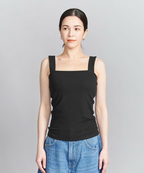 BEAUTY&YOUTH UNITED ARROWS / ビューティー&ユース ユナイテッドアローズ タンクトップ | コットンブレンド ベア タンクトップ | 詳細11