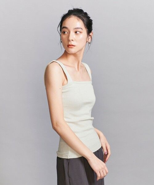 BEAUTY&YOUTH UNITED ARROWS / ビューティー&ユース ユナイテッドアローズ タンクトップ | コットンブレンド ベア タンクトップ | 詳細18