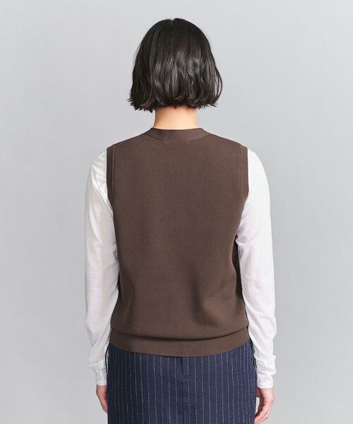 BEAUTY&YOUTH UNITED ARROWS フロントボタンニットベスト セール】 フロントボタン Vネック ニットベスト -ウォッシャブル
