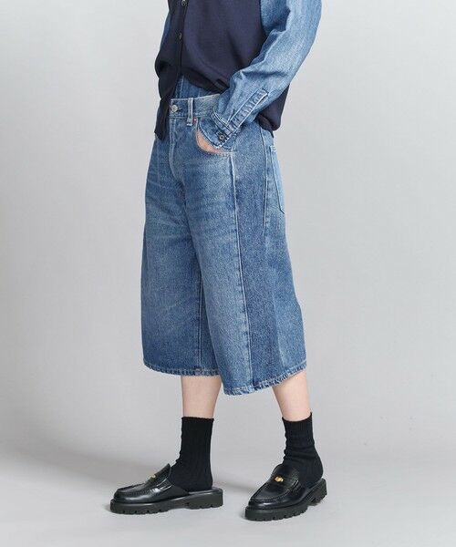 BEAUTY & YOUTH UNITED ARROWS/ビューティー&ユース ユナイテッドアローズ コットンデニム ハーフパンツ COBALT S BEAUTY & YOUTH UNITED ARROWS/ビューティー&ユース ユナイテッドアローズ コットンデニム ハーフパンツ COBALT S